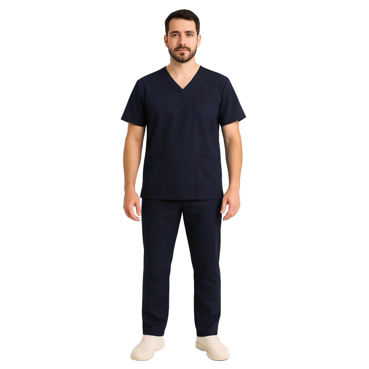 Costum medical elastic Daniel, uniformă confortabilă și flexibilă pentru personalul medical.