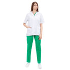 Halat Medical Alb Cu Maneca Scurta - Inotex.ro - Inotex