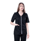 Bluza medicală Laura cu fermoar și trei buzunare - Inotex