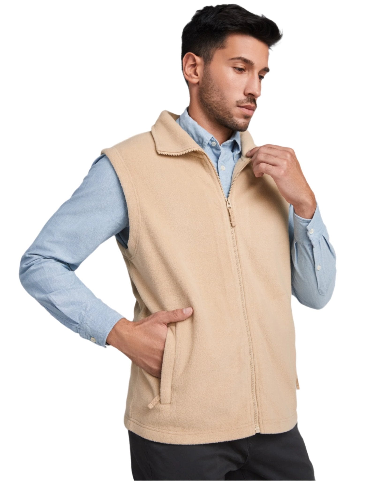 Vesta din polar cu guler înalt și fermoar - Inotex