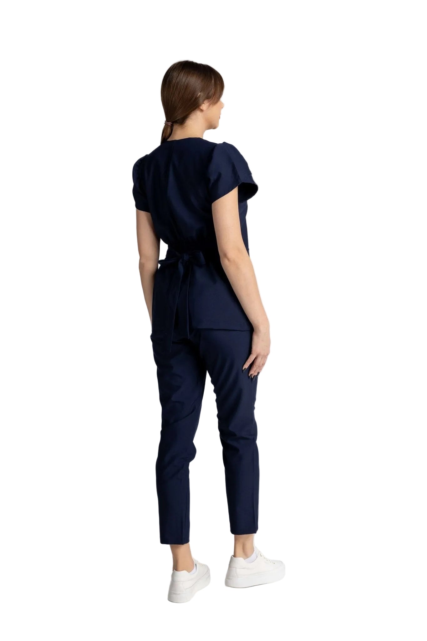 Costum Premium Elastic Sofia - imagine din spate, elegant, sobru, cu detalii sofisticate, design funcțional.