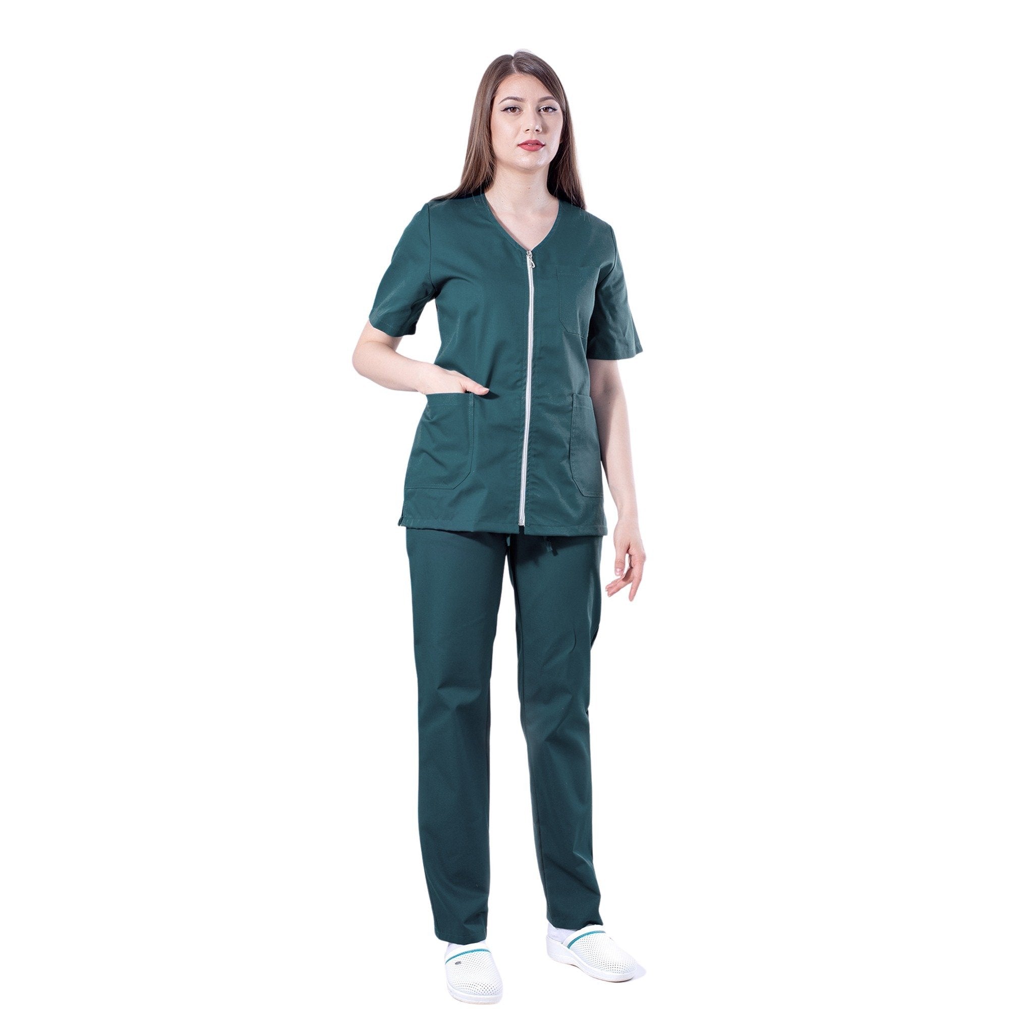 Costum Medical cu Fermoar Laura | Inotex.ro