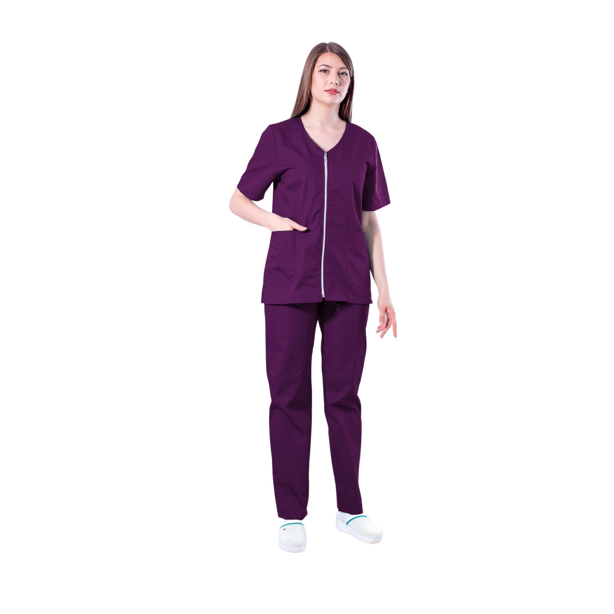 Costum Medical cu Fermoar Laura | Inotex.ro