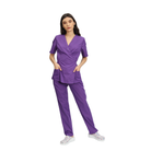 Compleu Medical Kimi, bluza medicala kimono si pantalon cu elastic | Inotex.ro