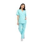 Compleu Medical Kimi, bluza medicala kimono si pantalon cu elastic | Inotex.ro