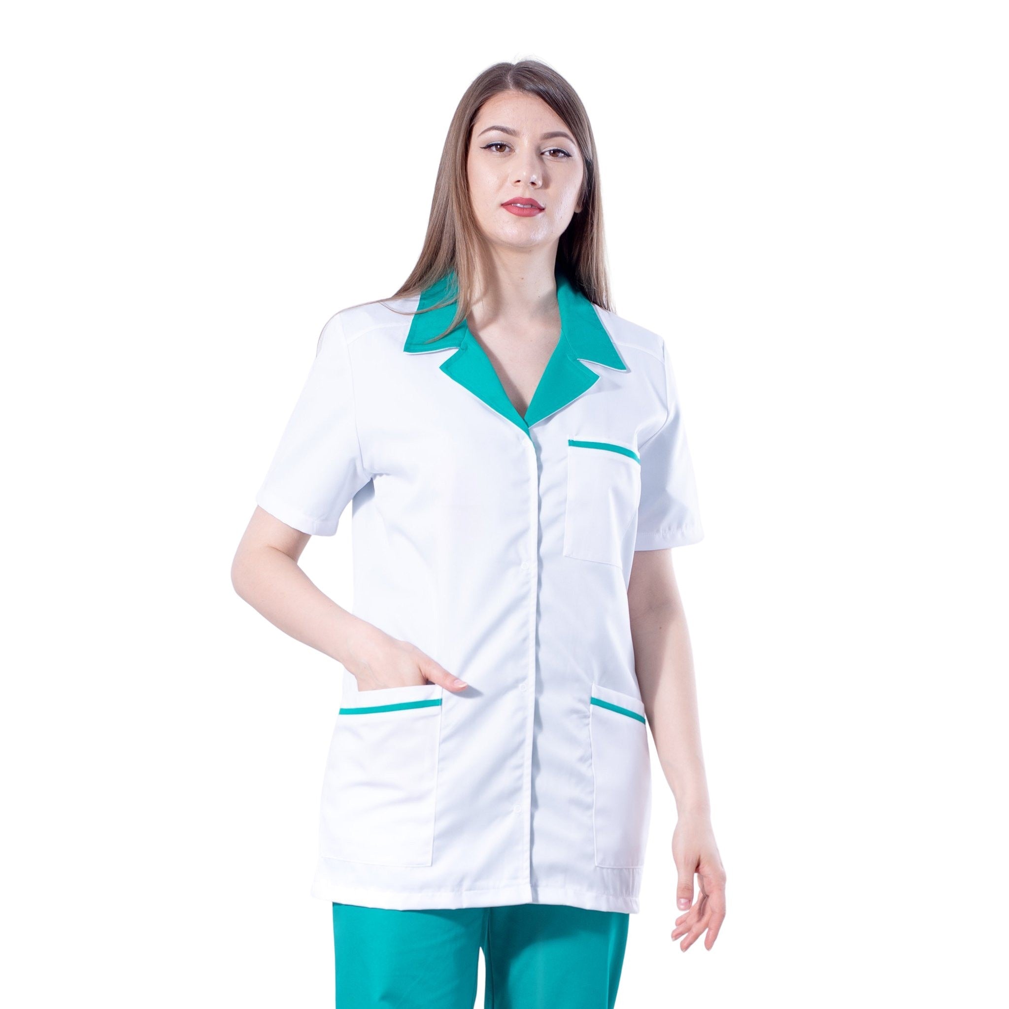 Halat Medical cu Maneca Scurta | Inotex.ro.