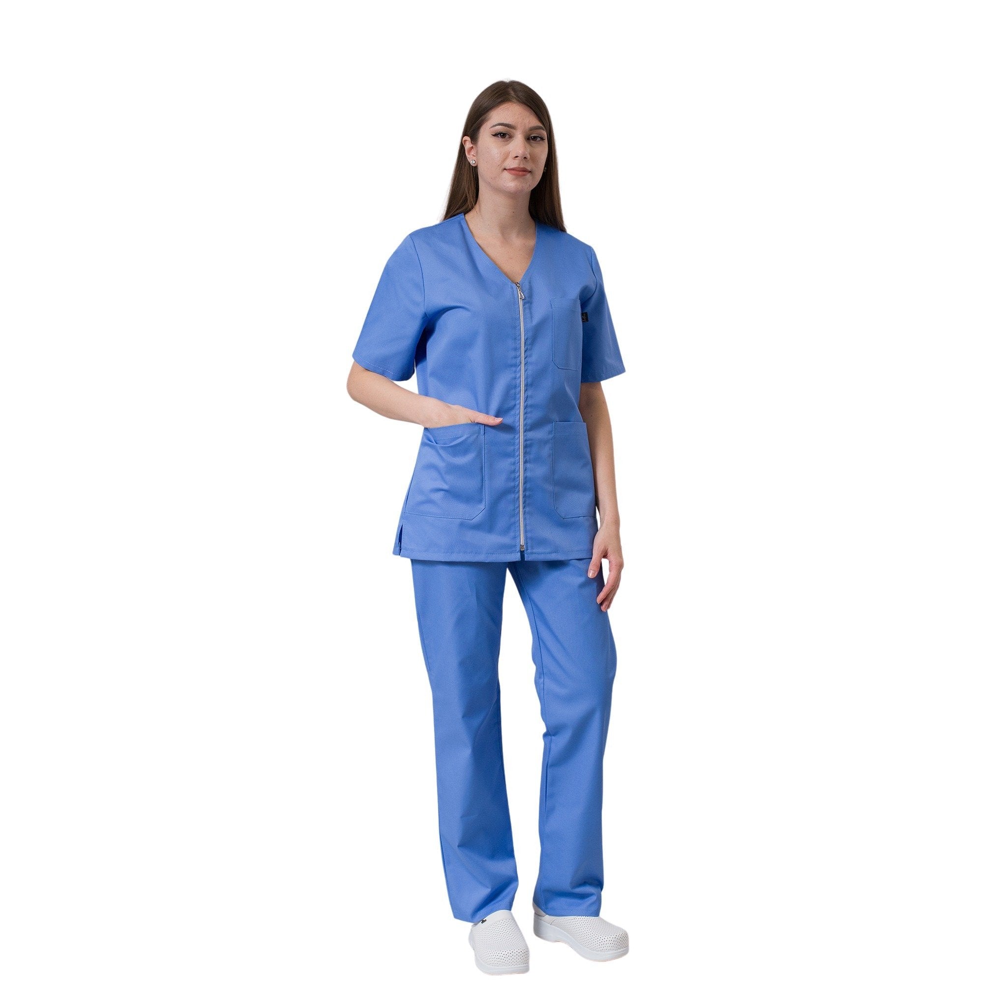 Costum Medical cu Fermoar Laura | Inotex.ro