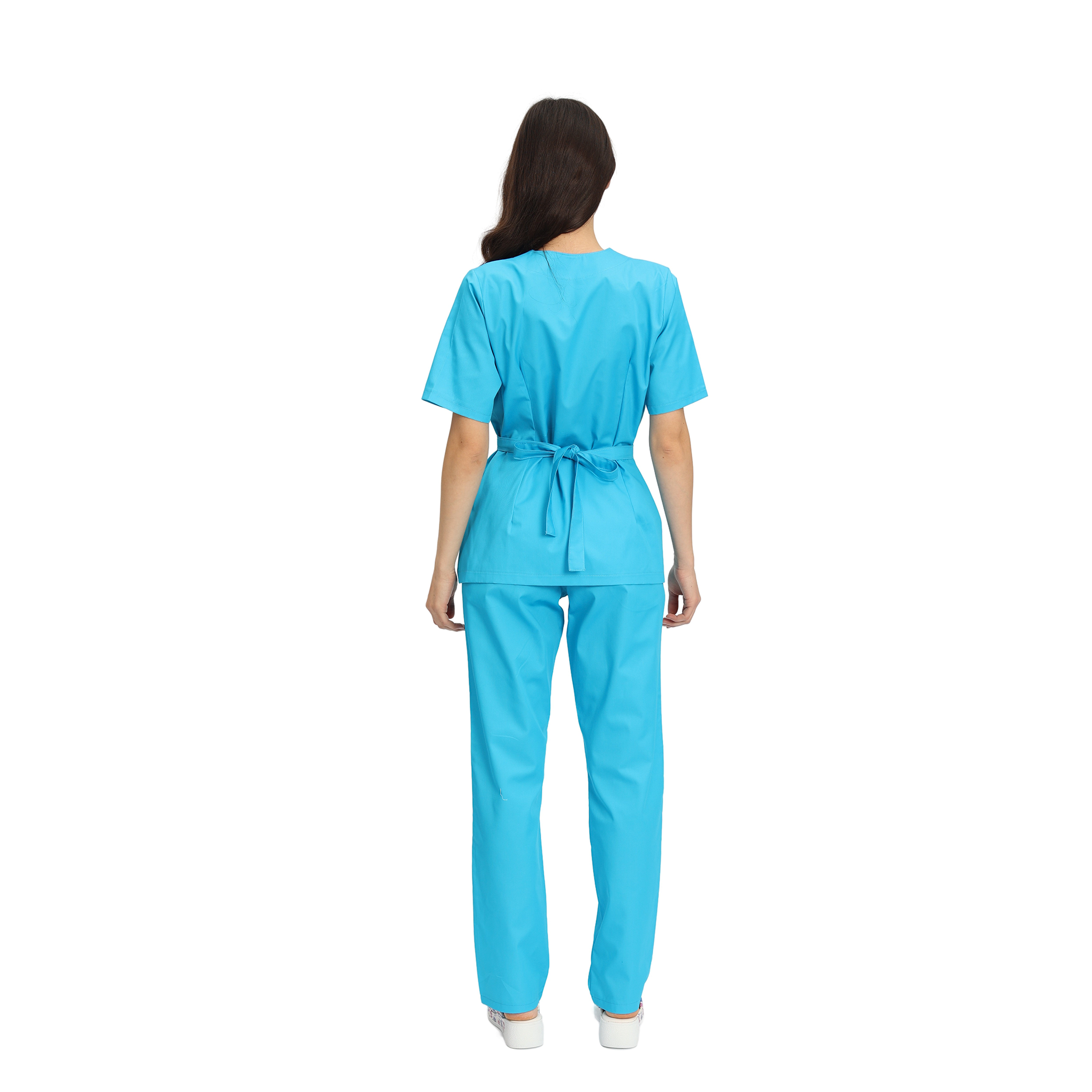 Compleu Medical Kimi, bluza medicala kimono si pantalon cu elastic | Inotex.ro