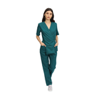 Costum Medical Kimi, bluza medicala kimono si pantalon cu elastic | Inotex.ro