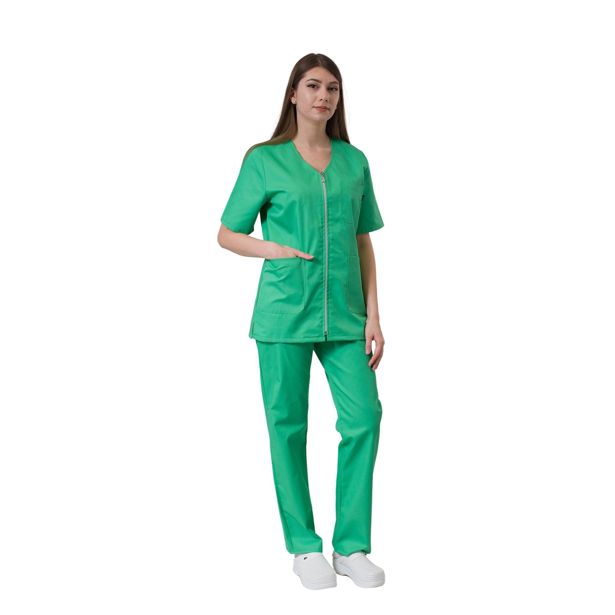 Costum Medical cu Fermoar Laura | Inotex.ro