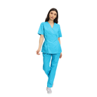 Compleu Medical Kimi, bluza medicala kimono si pantalon cu elastic | Inotex.ro