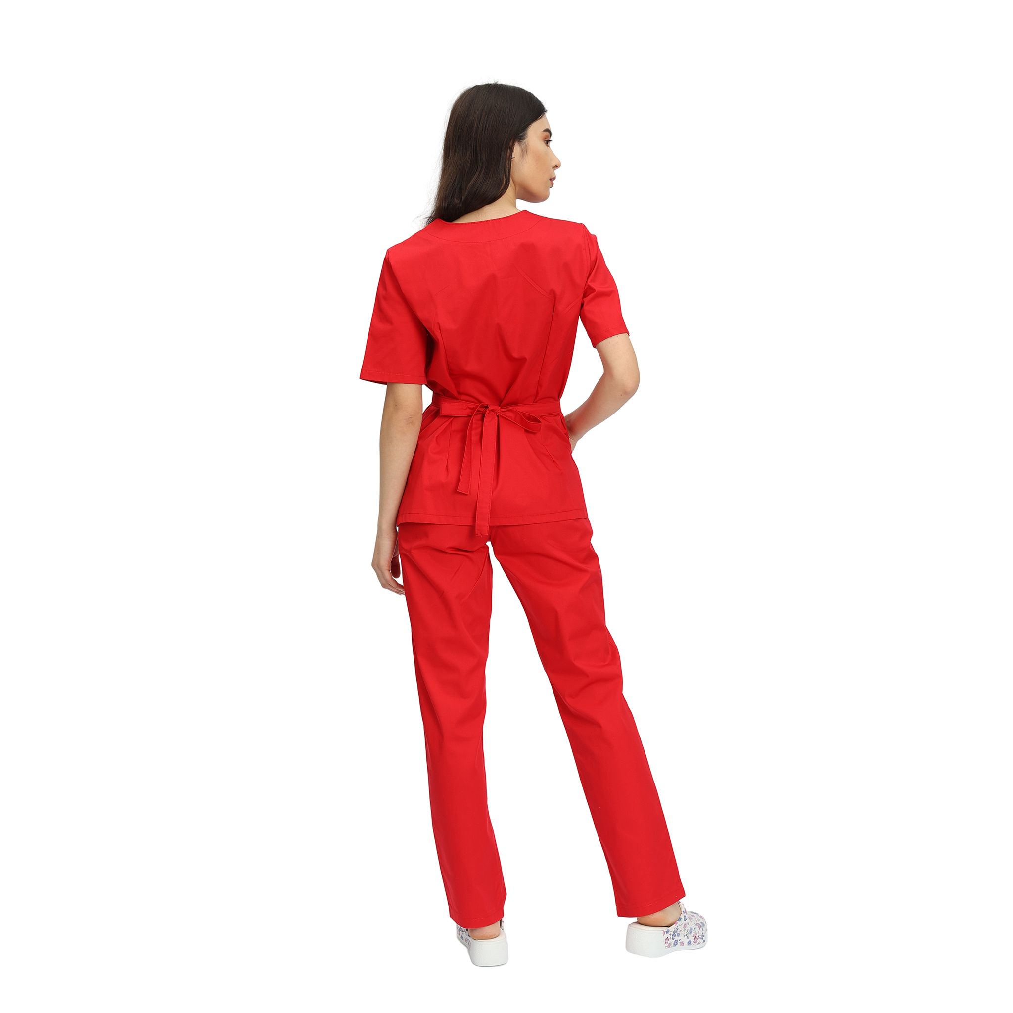 Compleu Medical Kimi, bluza medicala kimono si pantalon cu elastic | Inotex.ro