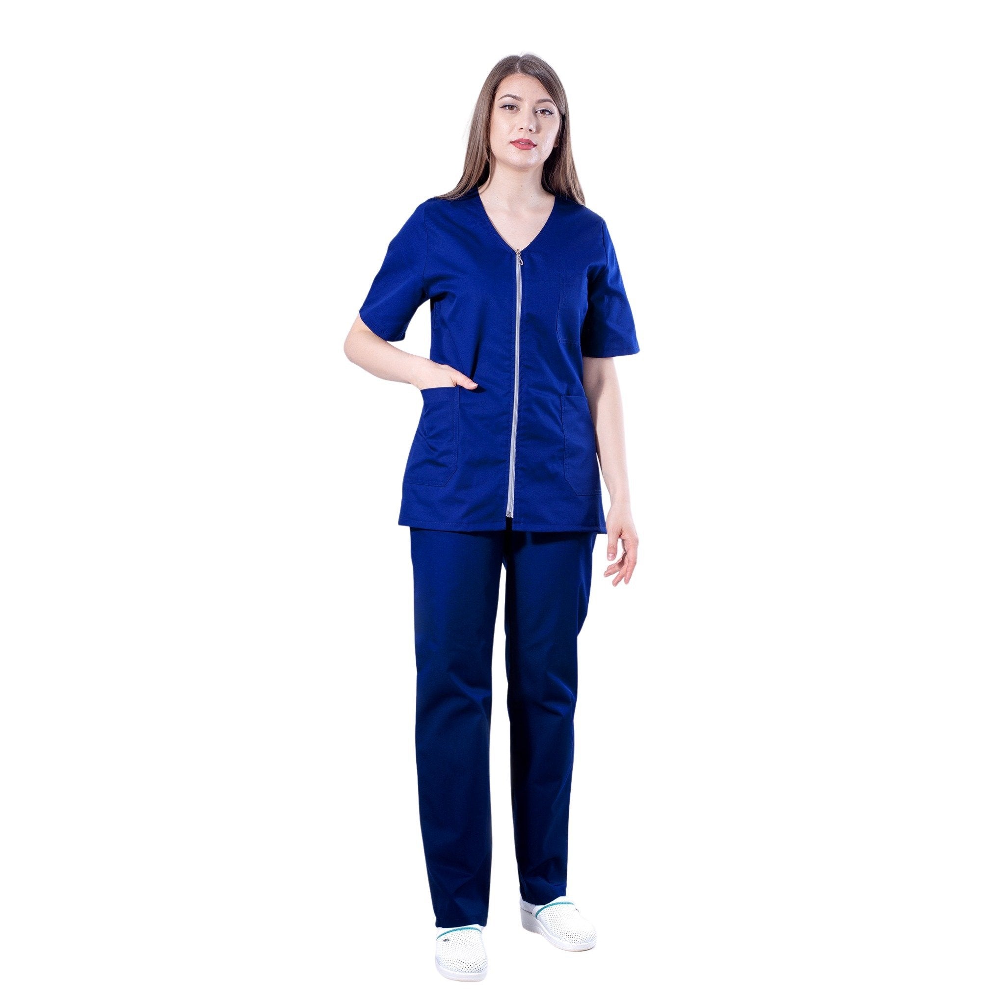 Costum Medical cu Fermoar Laura | Inotex.ro