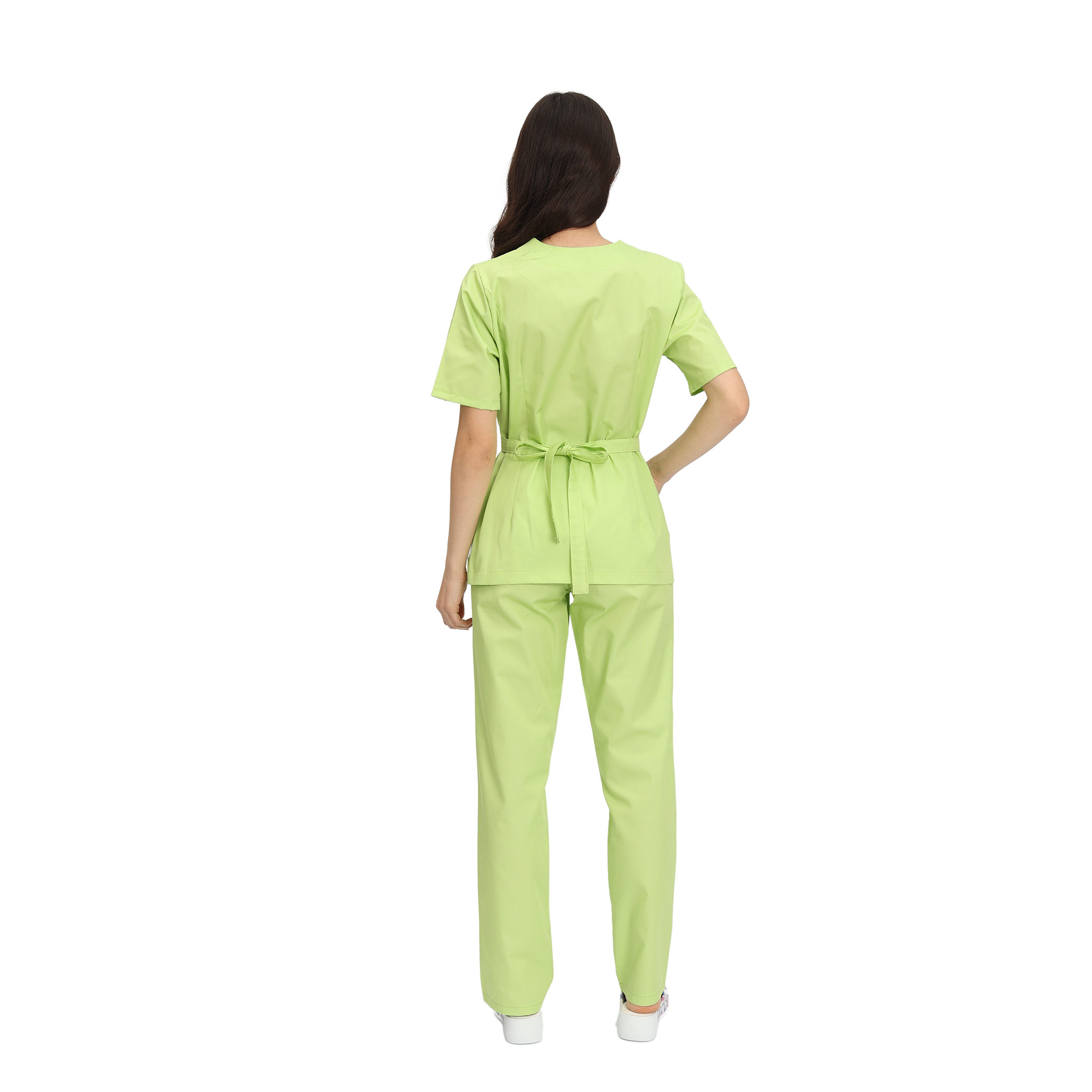 Compleu Medical Kimi, bluza medicala kimono si pantalon cu elastic | Inotex.ro