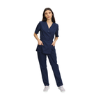 Compleu Medical Kimi, bluza medicala kimono si pantalon cu elastic | Inotex.ro