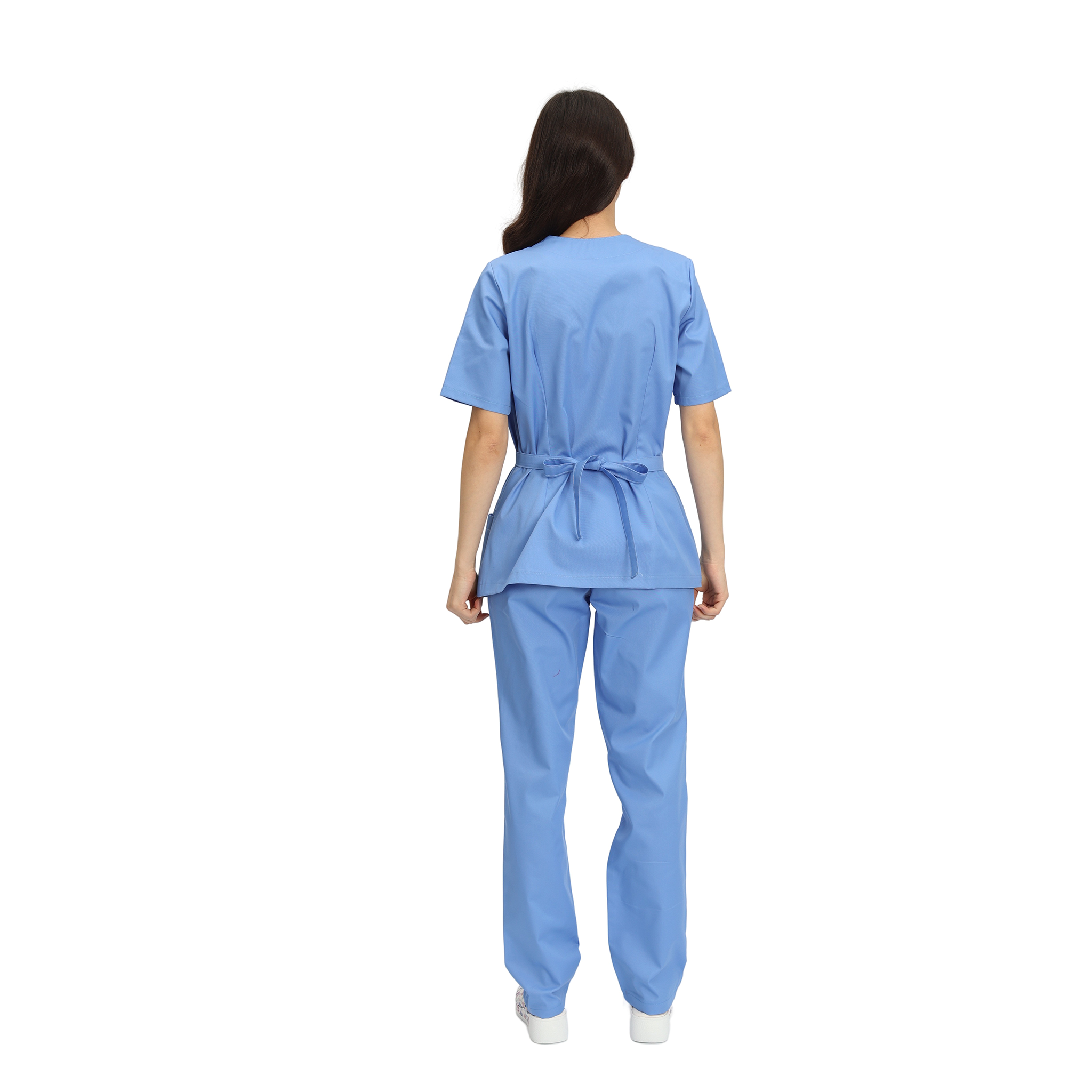 Compleu Medical Kimi, bluza medicala kimono si pantalon cu elastic | Inotex.ro