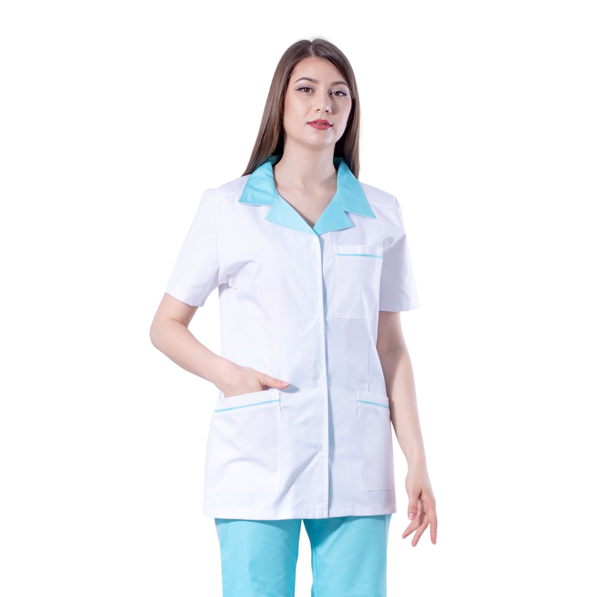 Halat Medical cu Maneca Scurta | Inotex.ro.